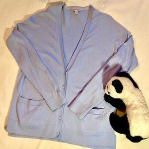 GAP Light Blue V-Neck Cardigan Sweater - Size S